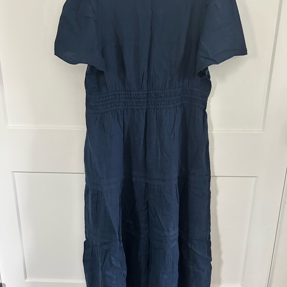 Quince Deep Blue Midi Dress - Picture 3 of 5